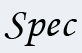 Spec スペック